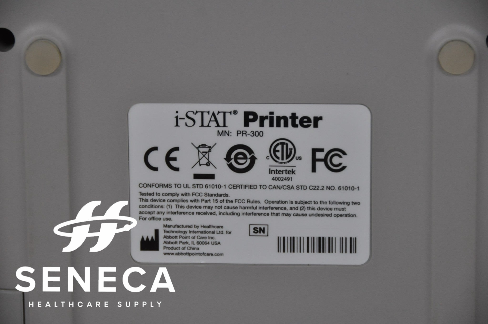Istat Printer Guide I-STAT 1 PRINTER ABBOTT ABAXIS ALINITY ISTAT PR-300 04P7404 – Seneca ...